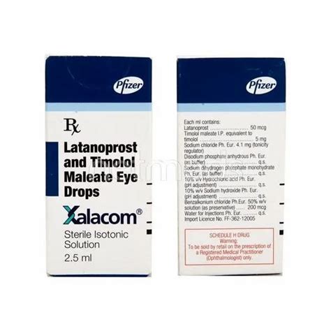 xalaco|XALACOM Ophthalmic Solution (Latanoprost/Timolol。